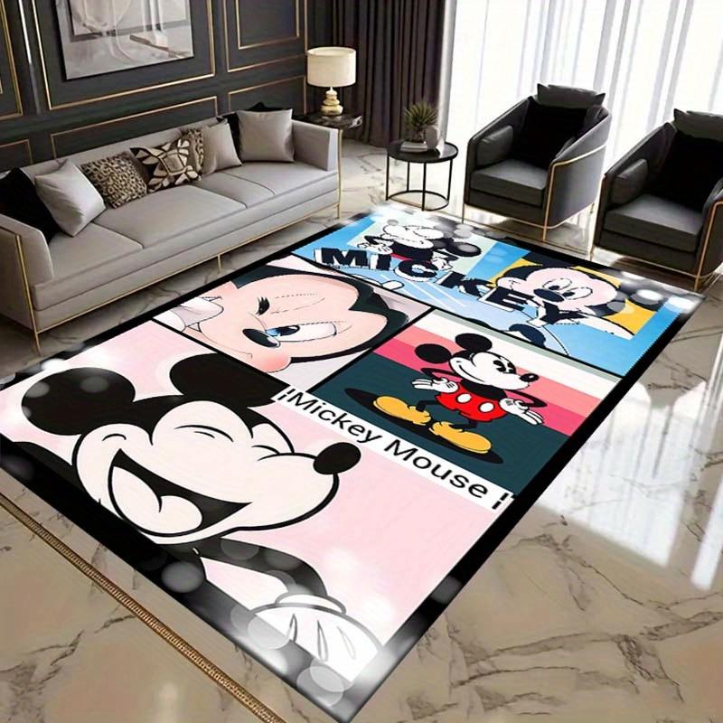 1pc Mickey Mouse Themed Area Rug, Non-Slip Door Mat for Home Entrance, Bedroom, Bathroom, Anti-Slip Floor Mat