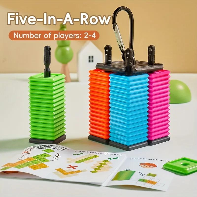 Игра «Пять в ряд», настольная игра для детей и взрослых, портативная развивающая игра гобан, игрушка, настольные шахматы, легко носить с собой
