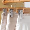 Stainless Steel Pant Trouser Hanger Wood Pants Clips High Quality Solid Wooden Hanger