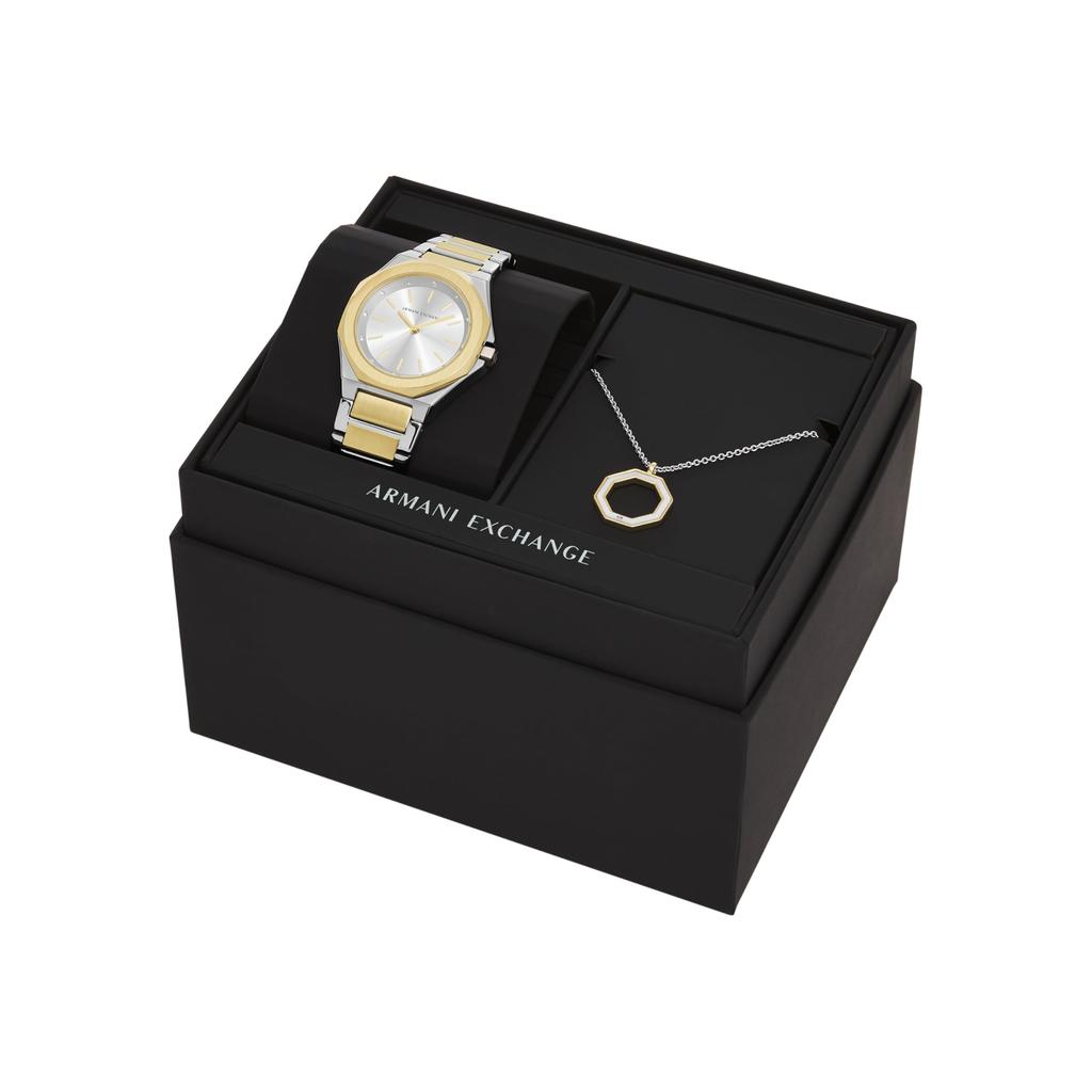 Armani Watch NA AX7161SET Silver Gold [AX Exchange] Women's &