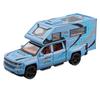 1/32 Chevrolet Silverado Pickup RV Recreational Vehicles Car Model Diecast Camper Van Motorhome Touring Car Model Sound Light Kid Toy Gift