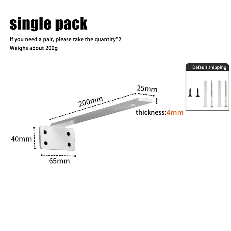 1 комплект сверхпрочных чугунных кронштейнов для полок, плавающие кронштейны для полок, толщина 4 мм, невидимые L-образные кронштейны для поддержки полок