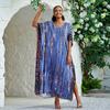 Богемный пляжный кафтан платья для женщин тай-дай летний макси халат летний купальник накидки праздничные купальные костюмы поставка с фабрики большие распродажи