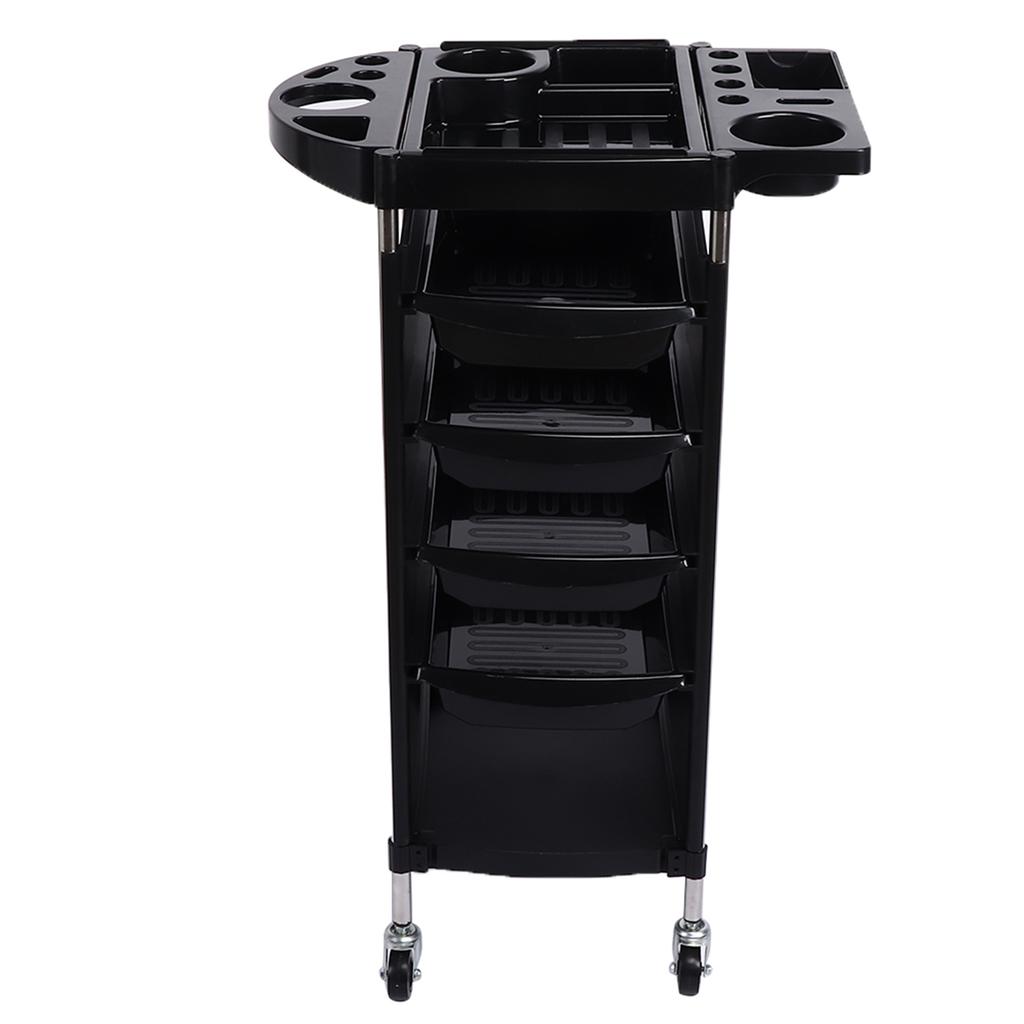 6 Layers Multi Functional Hair Salon Tool Storage Cart Trolley with Universal Wheels