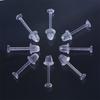 Transparent Jewelry Findings New Plug Earring Rubber Earring Back Stoppers Ear Post Nuts