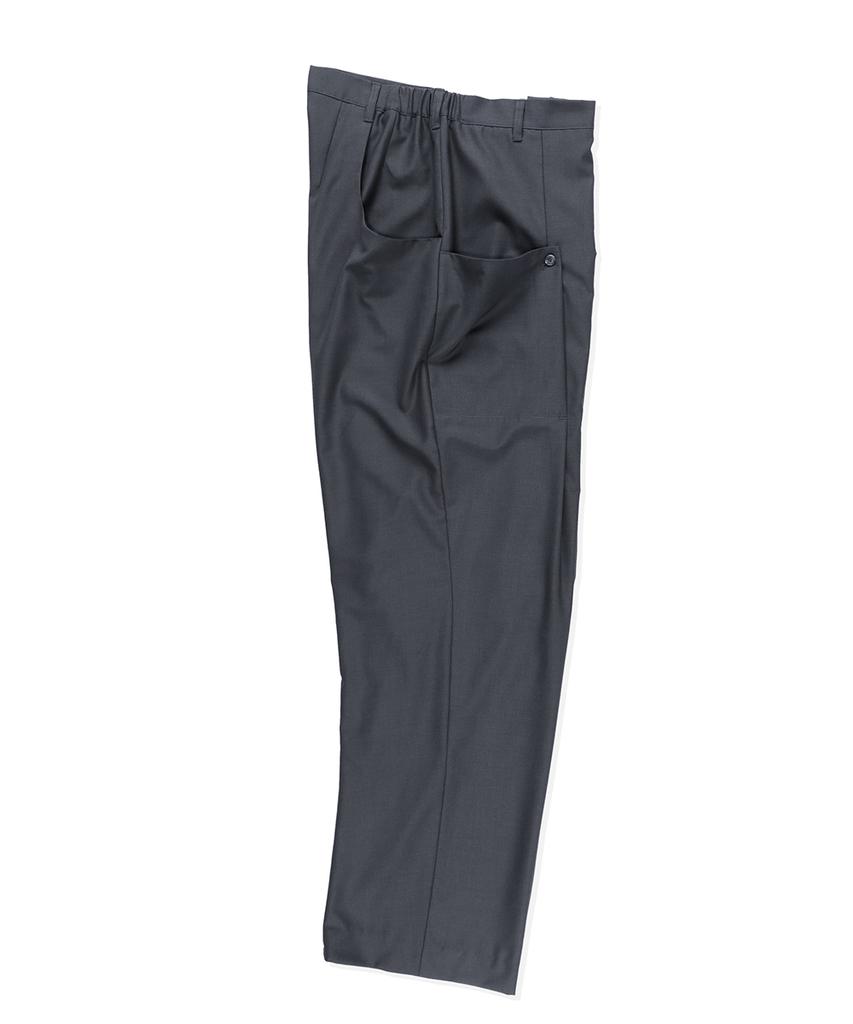 FORMLICH Curved Trousers / Dark Gray