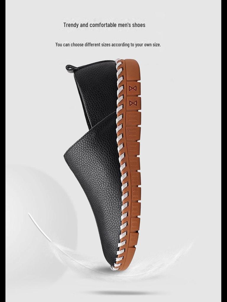 Мужские повседневные туфли-лодочки из искусственной кожи большого размера с круглым носком