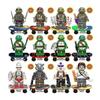 12pcs Teenage Mutant Ninja Turtles Series Raphael Leonardo Michaelangelo Donatello Minifigure Mini Assembled Building Block Toy Kids Gift
