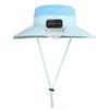 Широкополая шляпа от солнца Yousheng Outdoor с вентилятором на солнечной батарее, дышащая сетчатая шляпа с вентилятором на солнечной батарее, детская солнцезащитная шляпа