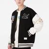 Puma Ретро-цветная куртка-бомбер с логотипом, мужские куртки, черная 537011-01