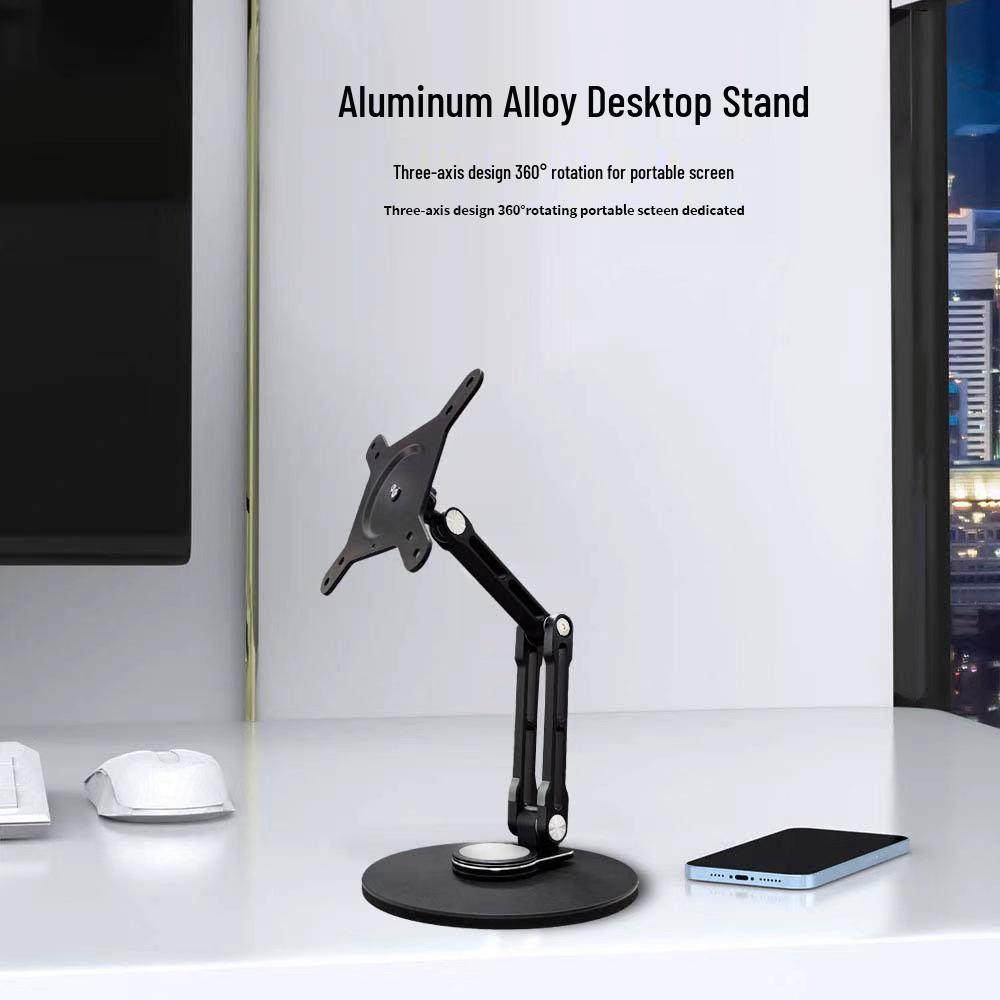 Регулируемая 17,3” промышленная подставка для сенсорного монитора с универсальной шаровой головкой и совместимостью VESA 75-100