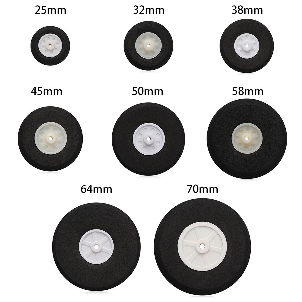 High Quality EVA Sponge 1" - 3"Inch RC Airplane Replacement Tail Wheels Wheel Hub Plane Toy Parts