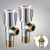 Quick Open Faucet Valve for Bathroom Kitchen Toilet Sink 1/2 Copper Angle Stop Valve Hot and Cold Water Stop Valve High Quality