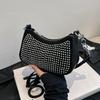 Горячая бриллиантовая модная сумка через плечо женская весенняя универсальная сумка подмышкой маленькая квадратная сумка женская