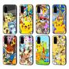 Чехол PK18 Pokemon Black Sofe для iPhone 16 15 Plus 14 13 Pro 8 SE XR XS Max P30 Nova 5T Y5P Y6 Y7 Y8P Y9 Realme C30 C33 C31 VIVO Y36 V27