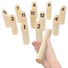 Heizi Mölkky Mini Outdoor Mölkky Camping Outdoor Play Kids' Party Wooden Game (Mölkky Only)