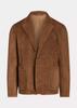 AL KHALID ELEGANT New Men's Brown Blazer 100% Soft Suede Lambskin Causal Slim Fit Coat Blazer