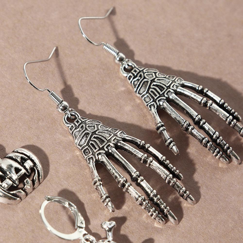 Хэллоуин Скелет Рука Висячие Серьги Капли Тыква Череп Набор для Женской Вечеринки