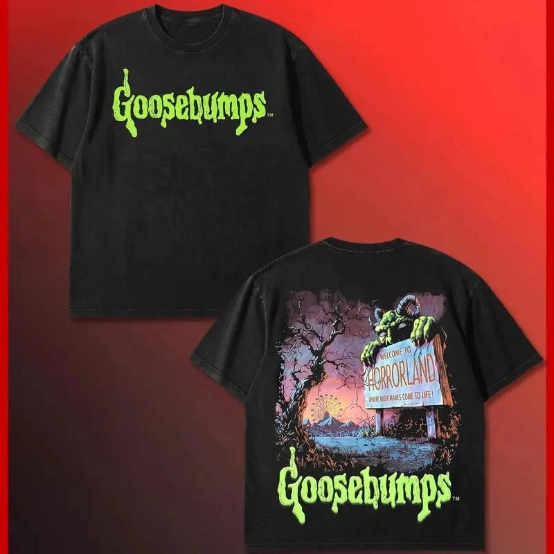 Goosebumps Graphic Shirt, Welcome To Horrorland Monster Back Print T-Shirt