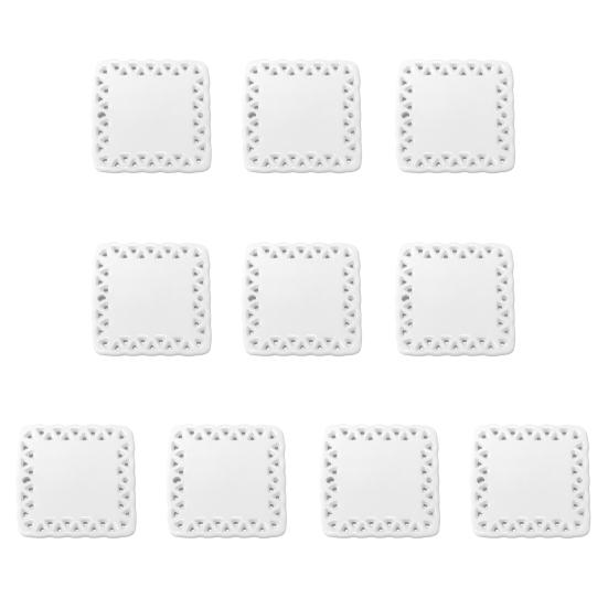 Сублимационное керамическое украшение Белое сублимационное заготовка-украшение Незаконченное рождественское подвесное