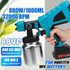 1000ML Aluminum Container Cordless Spray Guns 88VF Electric Paint Sprayer High Power With 3 Nozzles Flow Control