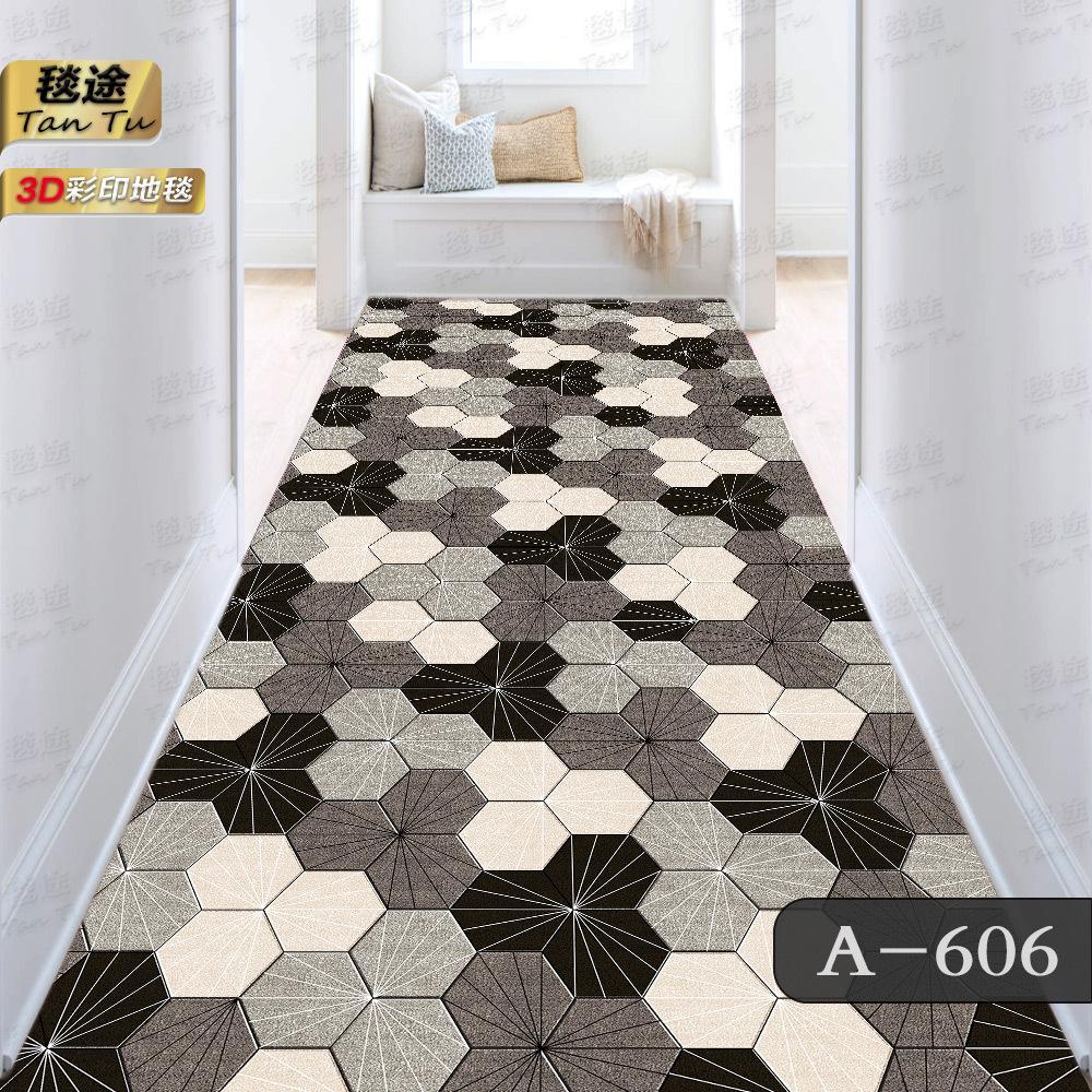 Fashion Modern Living Room Carpet Kitchen Mat Home Entrance Doormat Bedroom Decor Carpets Hallway Black Grey Anti-Slip Floor Mat