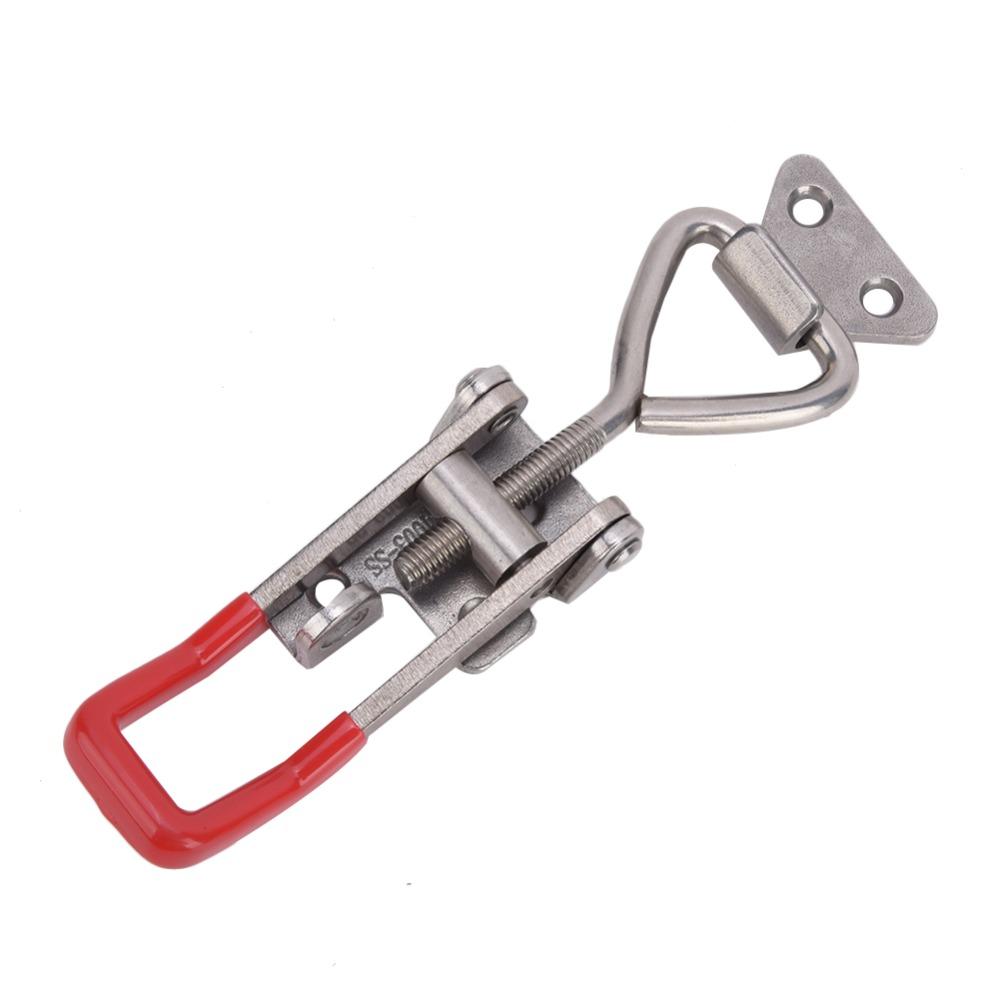 2pcs Hand Tool Type Quick Latch Clamp 304 Stainless Steel Toggle Hasp Clamp For Storage Box