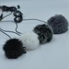 Comfortable Outdoor Black Soft Furry Wind Muff Lavalier Lapel Mic Windscreen Microphone Windshield