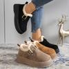 Fashion 2025 Autumn Winter Women Boots Casual Flat Women Comfortable Fashion Ankle Boots Comfort Warm Plush Slip On Female Cotton Shoes