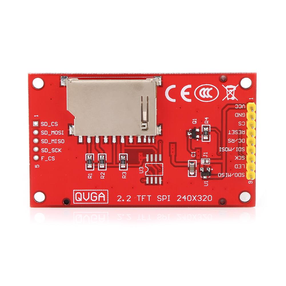 2,2 дюйма 240(RGB)x320 Последовательный порт TFT SPI LCD Экран Дисплей Модуль Плата DIY