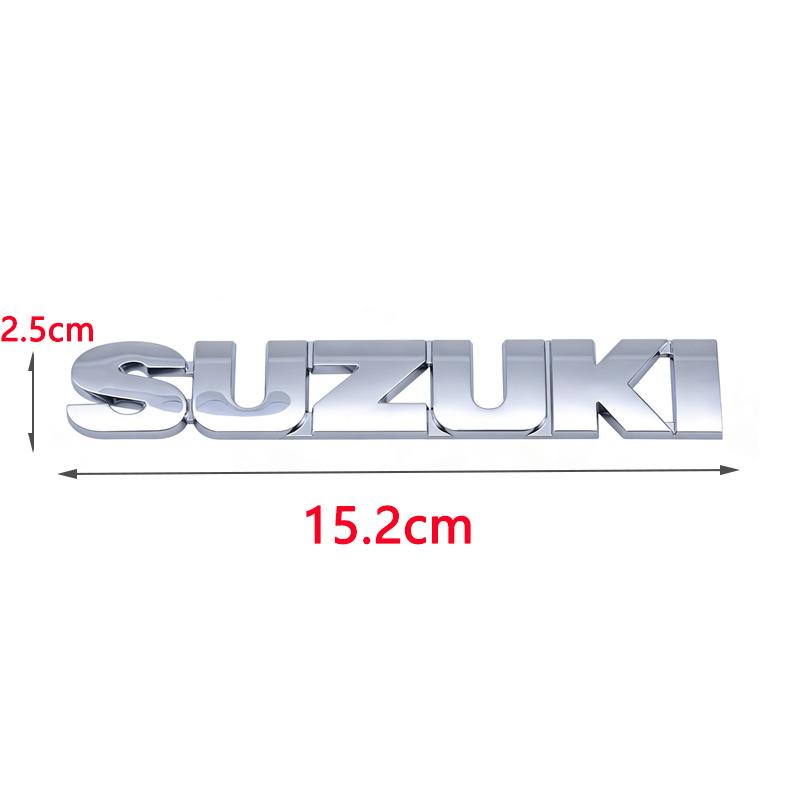 ABS Логотип Suzuki Эмблема Буквы Наклейка Значок на Задний Багажник Автомобиля Для Suzuki Swift Samurai Vitara SX4 Jimny Alto Kaiser Ingnis DZire