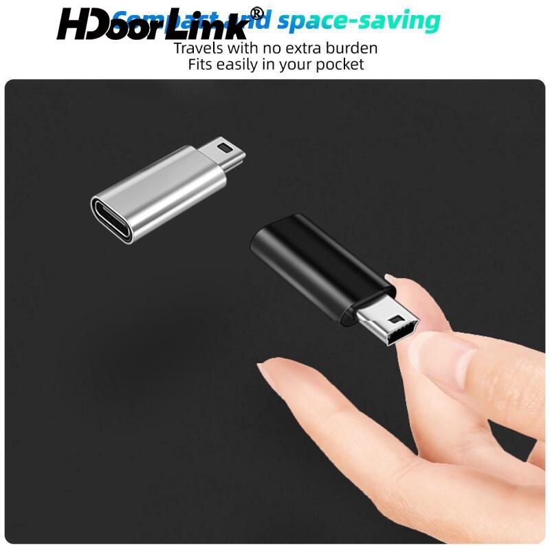 HdoorLink 2A Быстрая зарядка USB Type C «мама» на Micro USB «папа» Разъем адаптера Type-C на Mini USB 2.0 Адаптер зарядного устройства для конвертера телефона Android