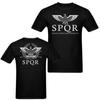 SPQR Орел Рим Латинский Мужская Футболка Унисекс Новая Весна Высокоэластичный Хлопок Новые Забавные Футболки Футболки Харадзюку Уличная Одежда