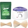 Набор для разогрева воска Jesus Pure Green Waxing Warmer Kit для всех типов кожи, 200 г, 1 набор