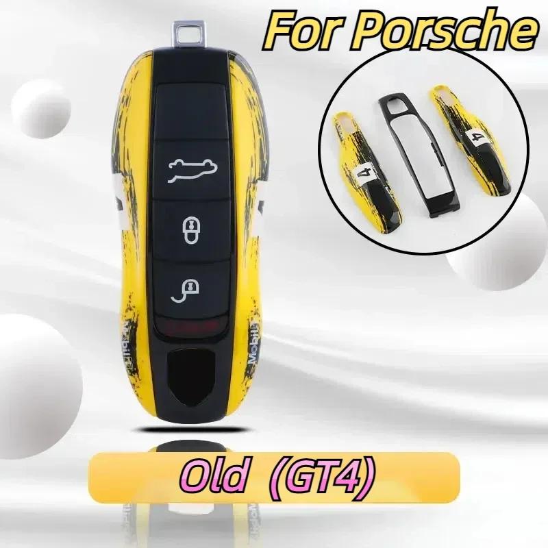 Внутренние накладки Многократная покраска Для Porsche Cayenne 718 MACAN Panamera 911 Macan Boxster Cayman Замена чехла для ключа автомобиля с дистанционным управлением