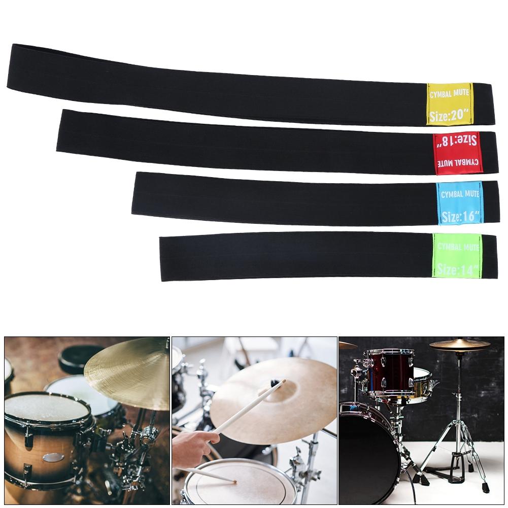 4Pcs Cymbal Silencer Hi Hat Mute Dampener Pad Percussion Instrument Accessories 14 16 18 20in