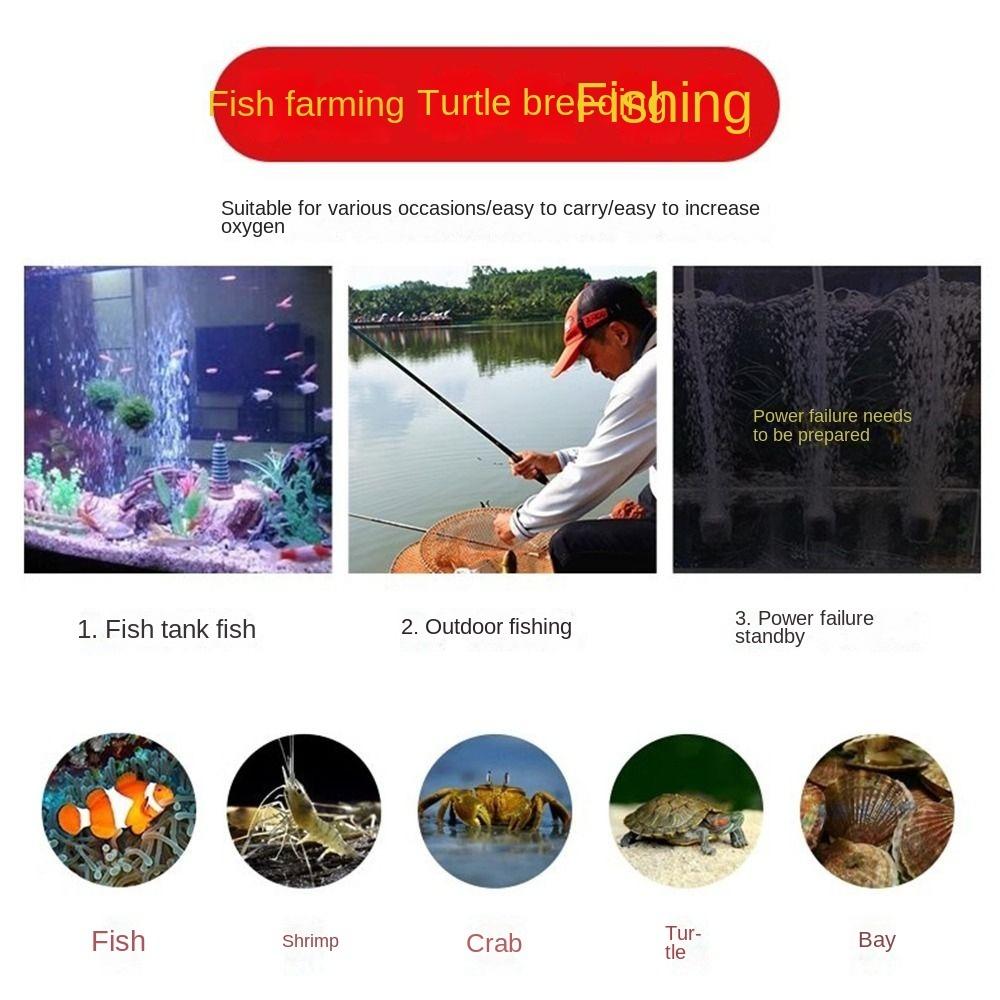 USB Charging Aquarium Oxygen Air Pump Ultra Quiet Oxygen Aerator Air Compressor Aerator Aquarium