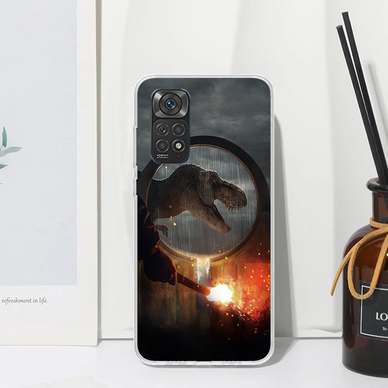 Jurassic Park Dinosaur World Phone Case For Xiaomi Redmi Note 13 14 12S 11S 10S 12 11E 10 Pro Plus 11T 9S 9 8T 8 7 Art Fundas Ba