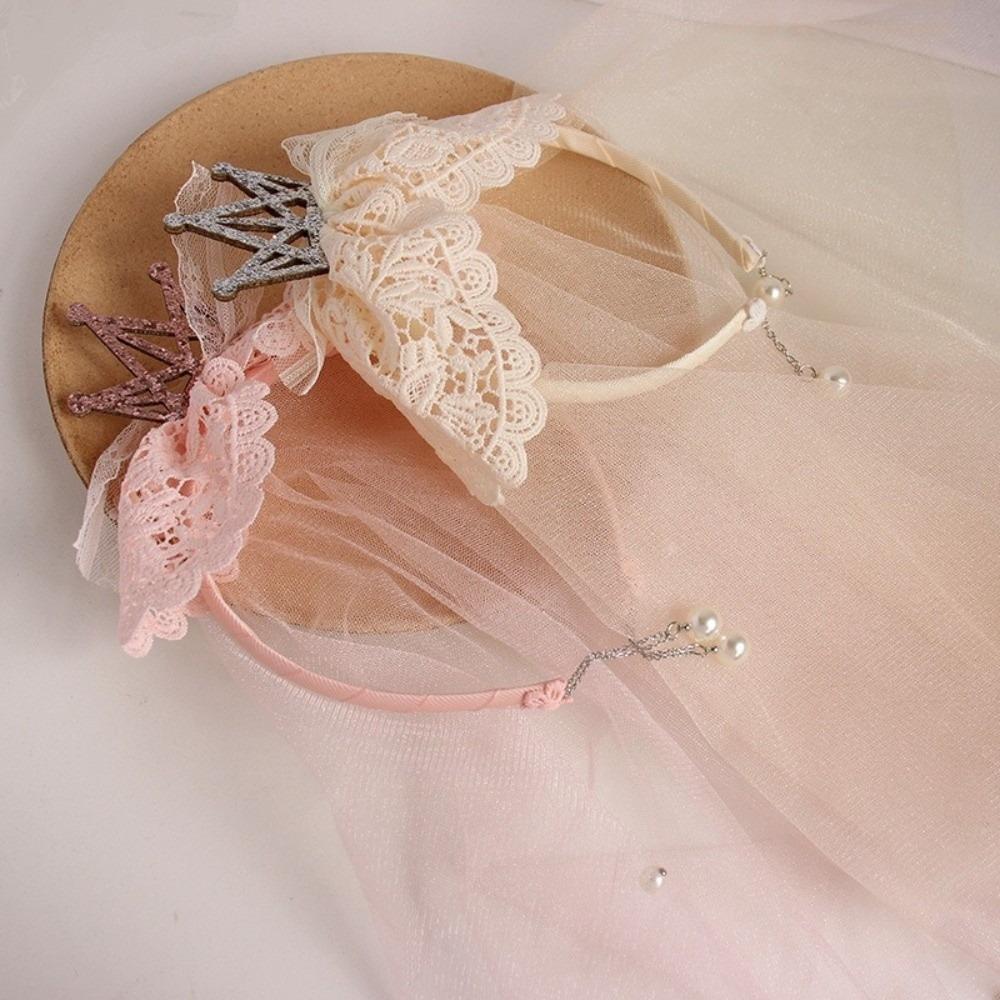 Mesh Birthday Hairband Crown Girls Hair Hoop Funny Happy Birthday Headband Party