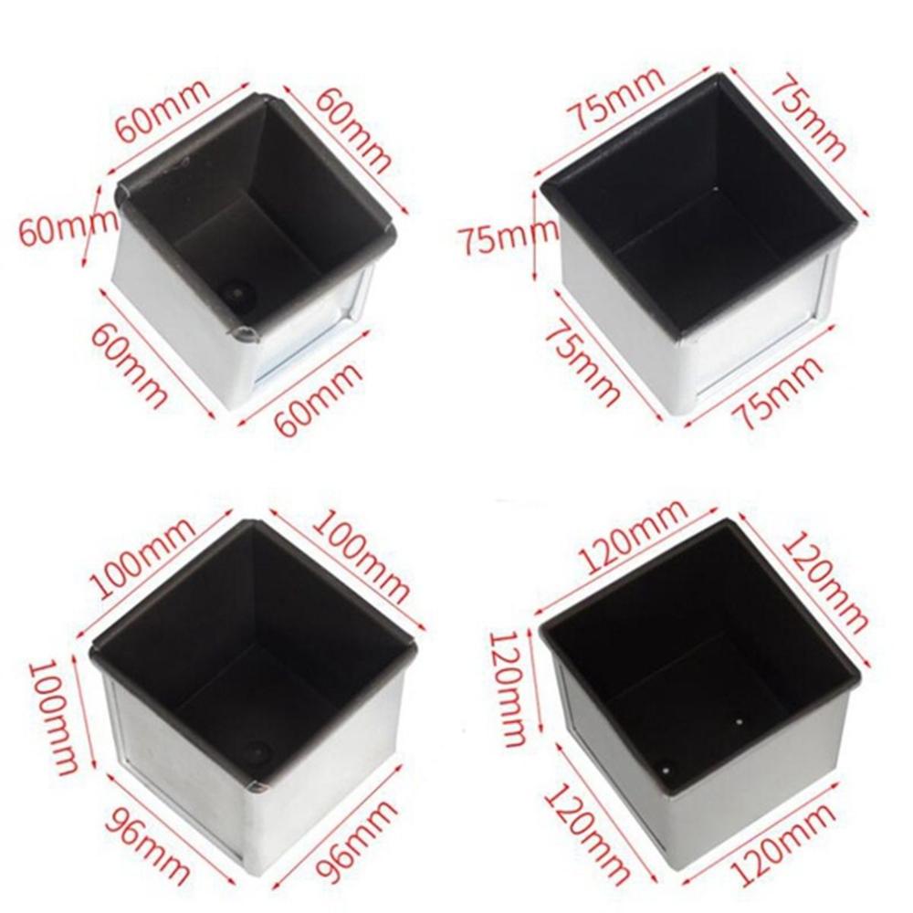 Mini Square Kitchen Cake Baking Tool Dessert Making Toast Box Loaf Pan With Lid Bread Mold