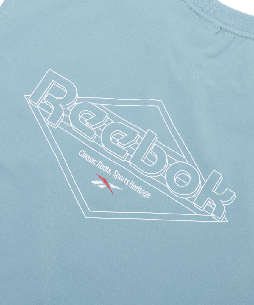 Reebok Топ-майка из ледяного хлопка - Небесный