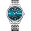 CITIZEN COLLECTION NY4050-71L Механические часы с золотистым и серебристым корпусом, прозрачной задней крышкой, сапфировым стеклом и индикатором дня недели и даты