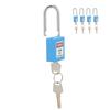 5 комплектов 1,5-дюймовых навесных замков безопасности, стальная балка, изолированный замок с ключами для промышленного оборудования