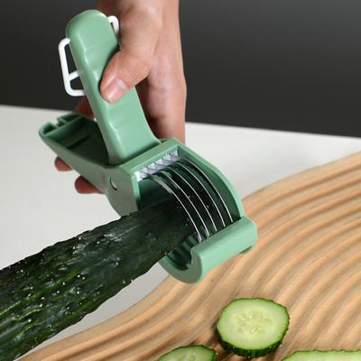 Овощерезка, слайсер, лезвие из нержавеющей стали, многофункциональная картофелерезка, терка для салата, эргономичная ручка, нескользящий кухонный инструмент для дома