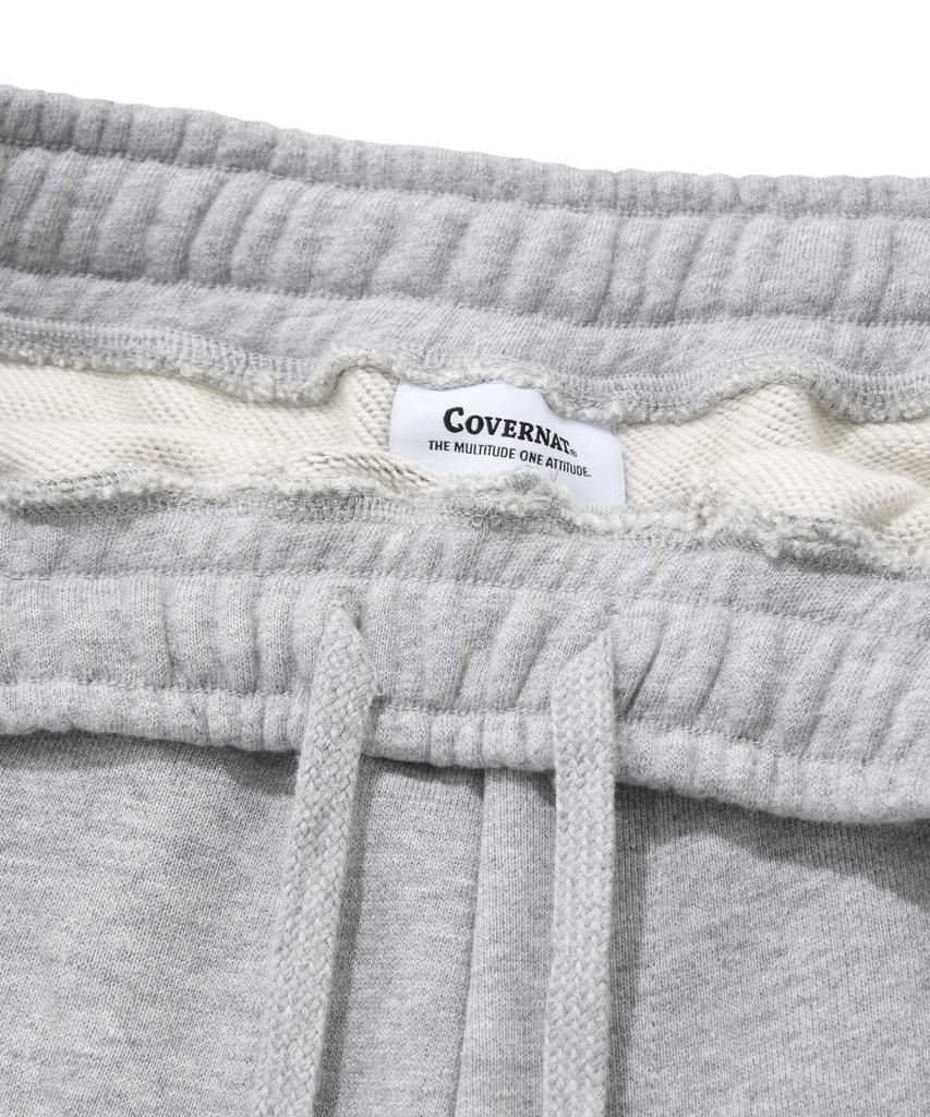 COVERNAT Authentic Logo Tapered Sweat Jogger Pants Melange Grey