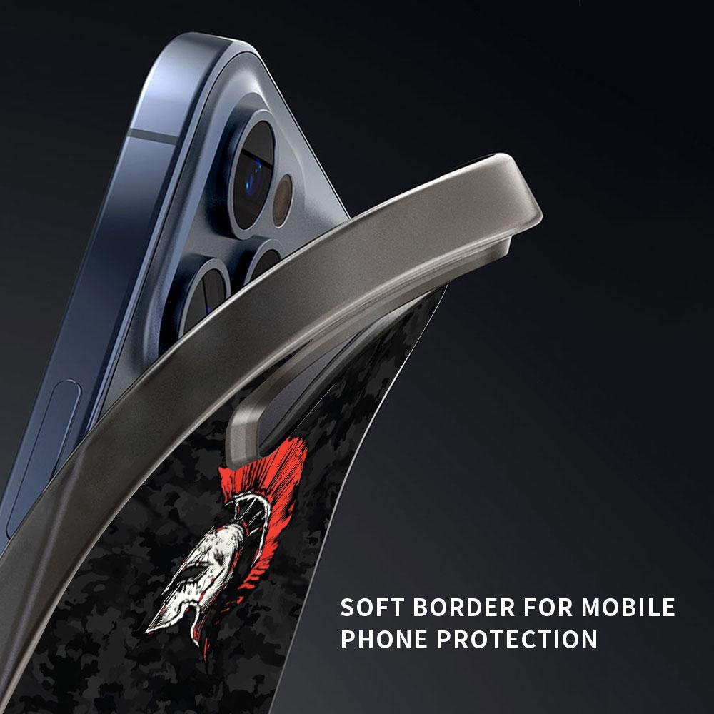 Knights Templar Luxury Phone Case For iPhone 13 14 12 11 Pro MAX XR X SE XS 7 8 Plus Soft Silicone Black Matte Cover Fundas