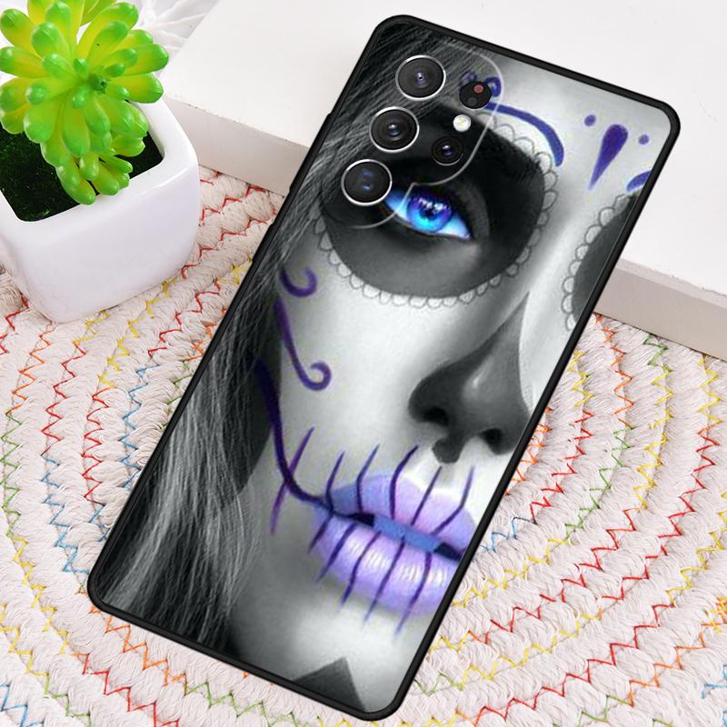 Cute Day Of The Dead Skull Owl Phone Case for Samsung Galaxy note 10 pro S26 Ultra S23 S24 FE S25 S21 S22 PLUS shockproof Cove