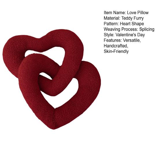 Красный узел любви плюшевая подушка диванное кресло подушка для расслабляющей атмосферы свадебные подарки на День святого Валентина для пар