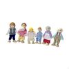 7 Pieces Action Figure Set Miniature Figures Happy Mini People Wooden Dollhouse