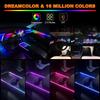 Универсальная автомобильная подсветка Symphony, светодиодная внутренняя RGB-стримерная атмосферная лампа с пультом управления через USB-приложение для Tesla Model 3 YSX